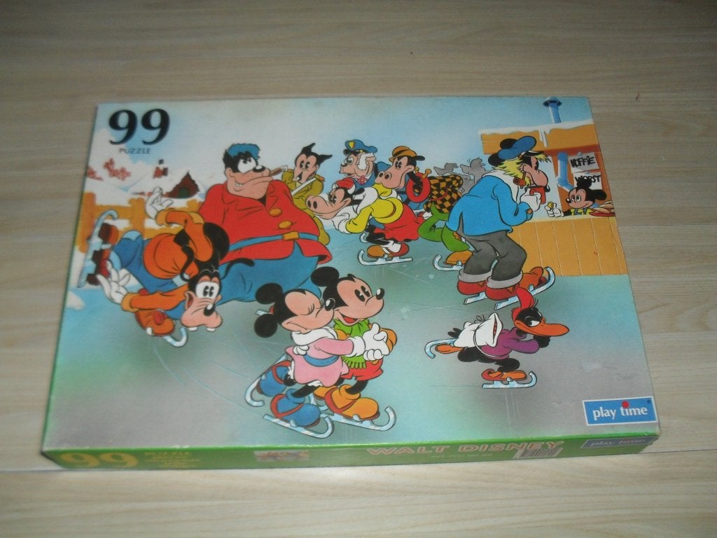Op de schaats Walt Disney puzzle 99 stukjes, Ophalen, Minder dan 500 stukjes, Gebruikt, Legpuzzel