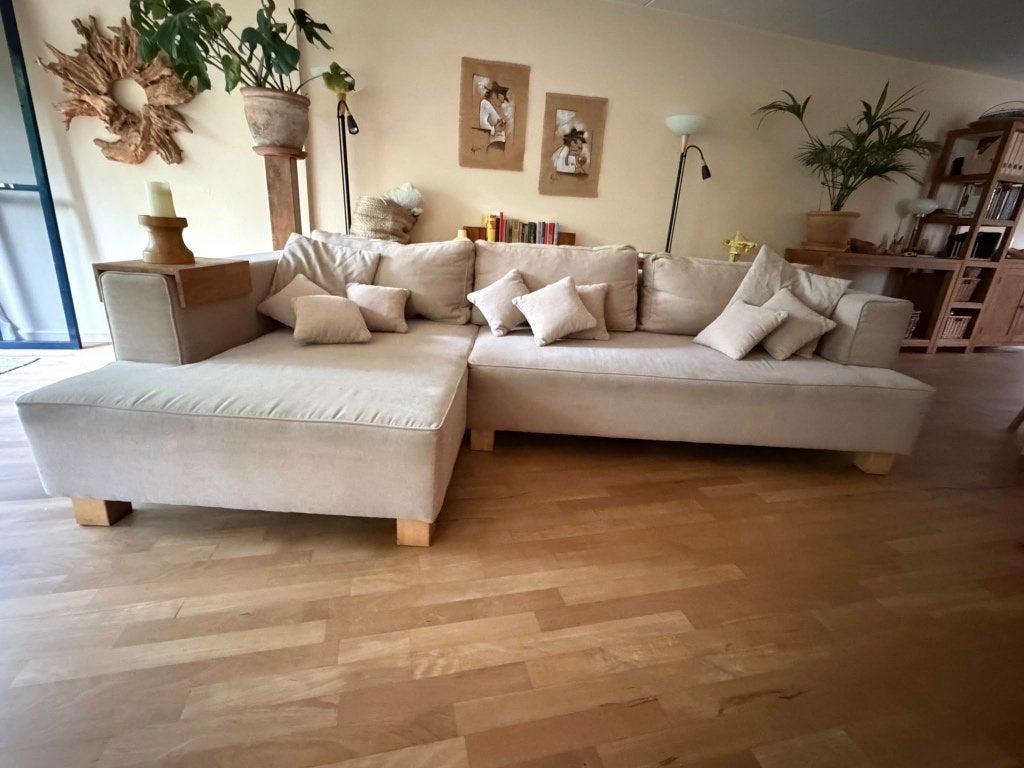Lounge bank, Ophalen, Hout, Gebruikt, 300 cm of meer