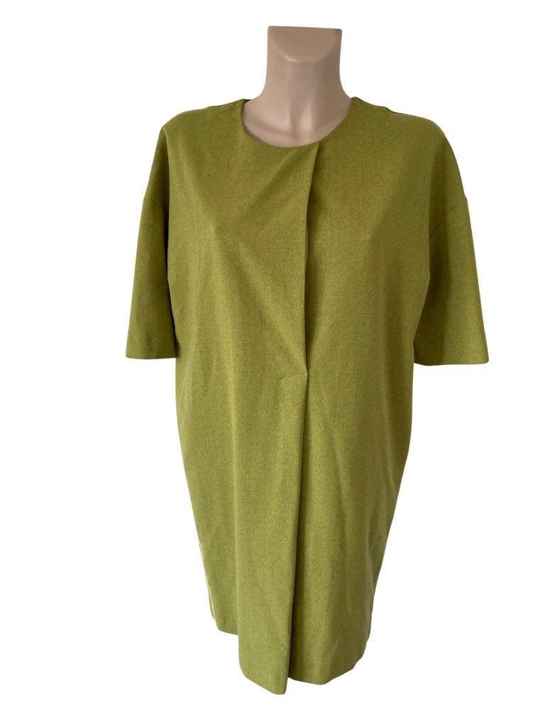 COS jurk M, Ophalen of Verzenden, Zo goed als nieuw, Onder de knie, Groen
