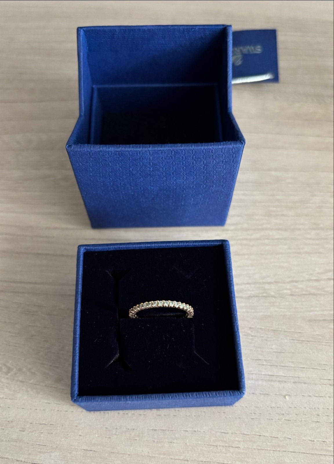 Swarovski Vittore Ring Wit/Rosé - Maat 50 zo goed als nieuw, Sieraden, Tassen en Uiterlijk, Ringen, Met kristal, Overige materialen