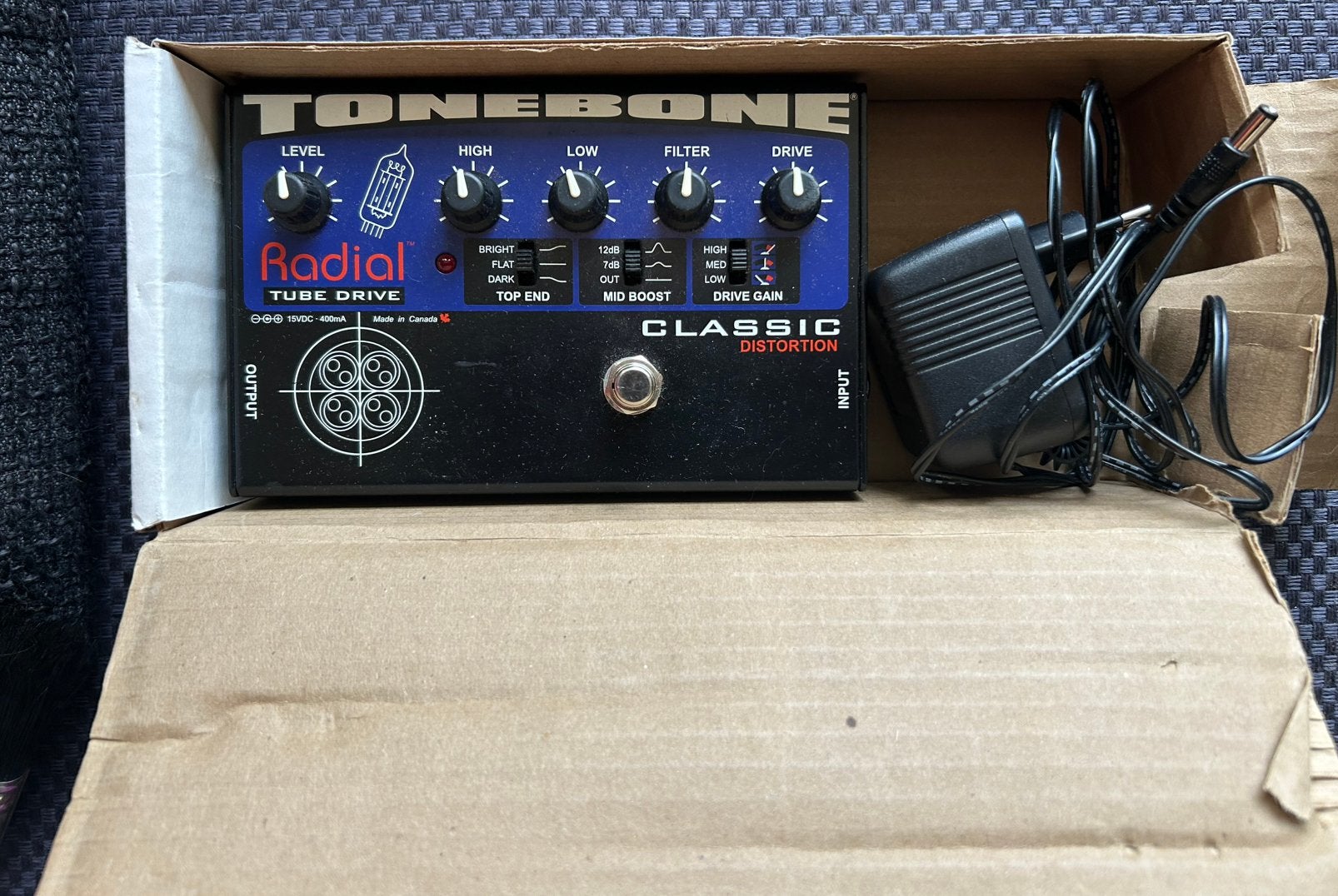 Radial Classic Tube Distortion, Muziek en Instrumenten, Effecten, Gebruikt, Distortion, Overdrive of Fuzz, Ophalen of Verzenden