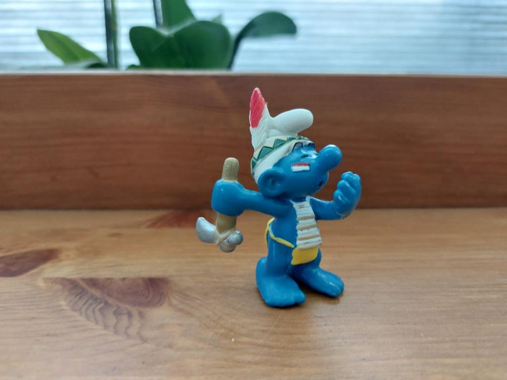 Indiaan smurf met bijl 20552 De Smurfen, Verzamelen, Smurfen, Ophalen of Verzenden