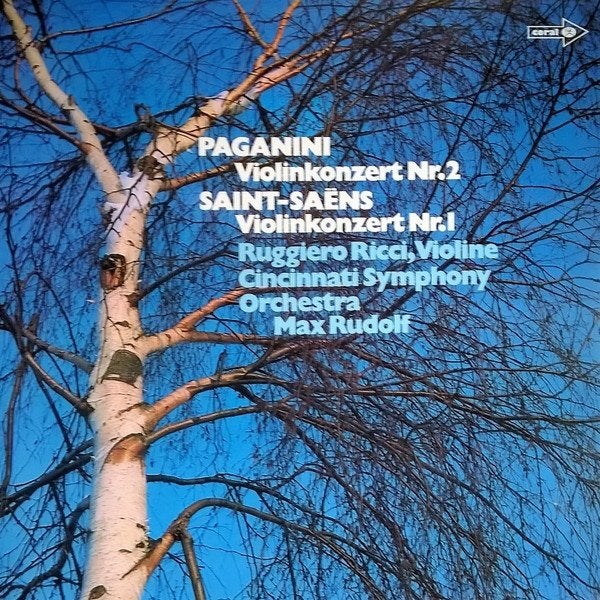 LP - Paganini * Saint Saëns - Viool Riggiero Ricc, Inclusief binnenhoes, Ophalen of Verzenden, Zo goed als nieuw, Romantiek