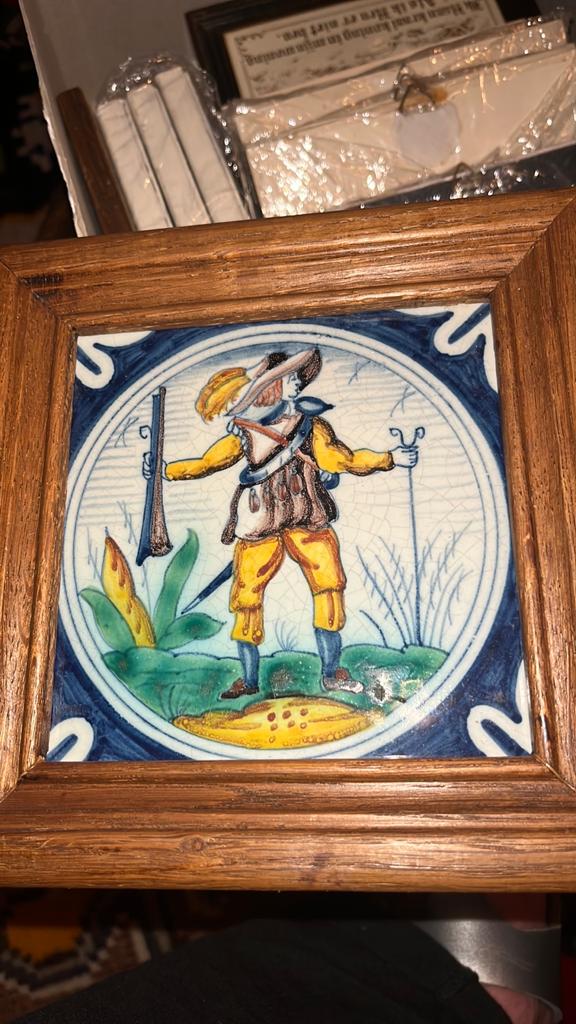 Tegel, Antiek en Kunst, Antiek | Wandborden en Tegels, Ophalen of Verzenden