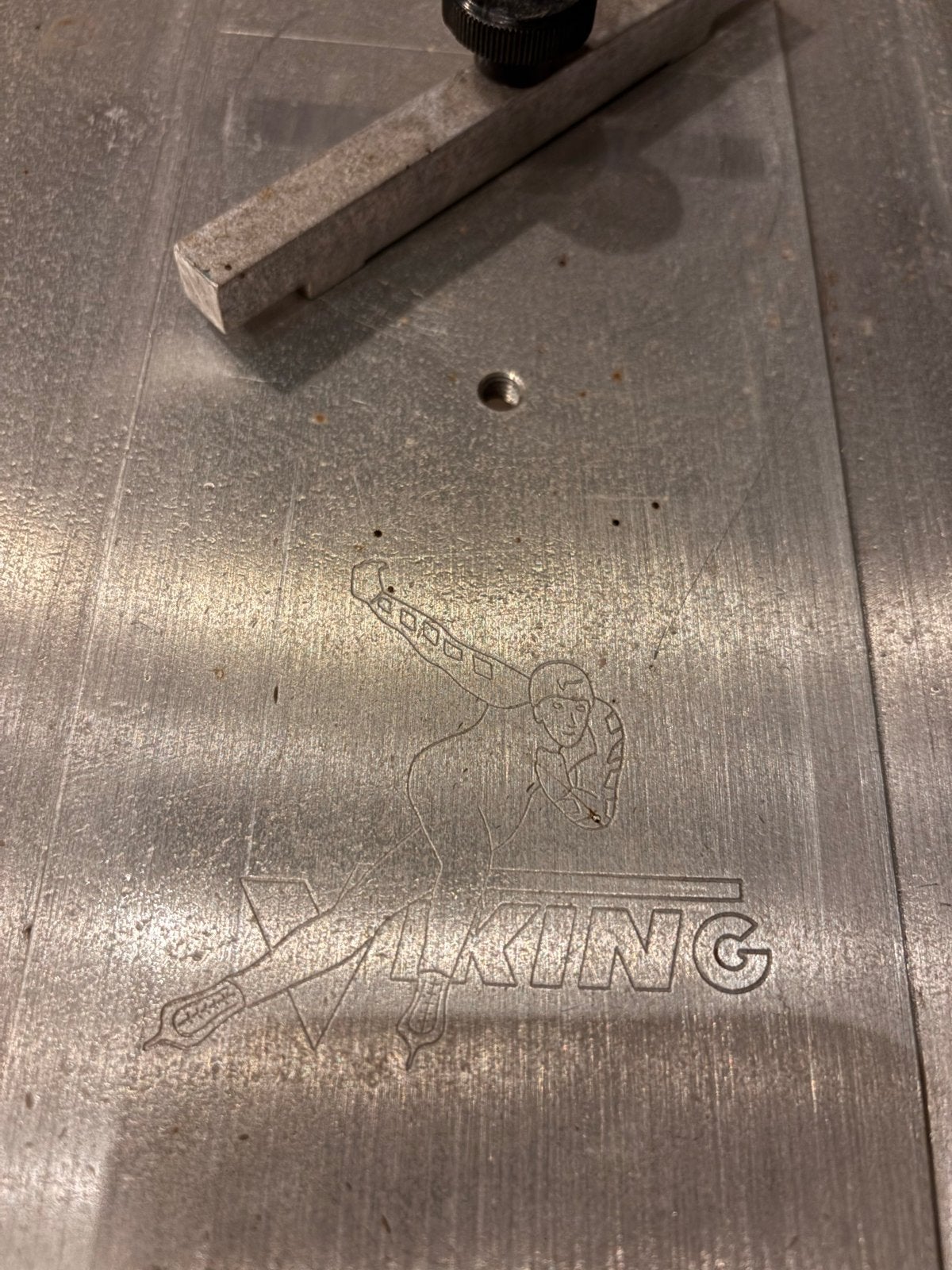 Viking Schaatsenslijptafel met Slijpsteen, Ophalen of Verzenden, Gebruikt, Viking