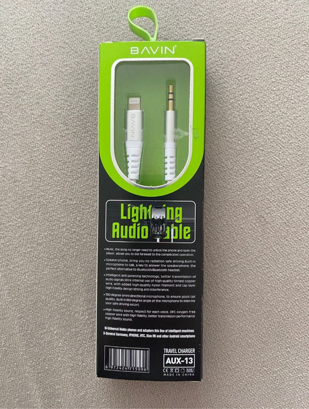 Bavin Lightning naar Audio Aux kabel -Lightning naar Jack 3., Ophalen of Verzenden