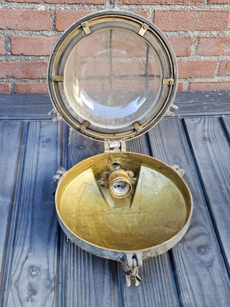 scheepslamp 3 stuks vintage, Verzamelen, Ophalen, Gebruikt
