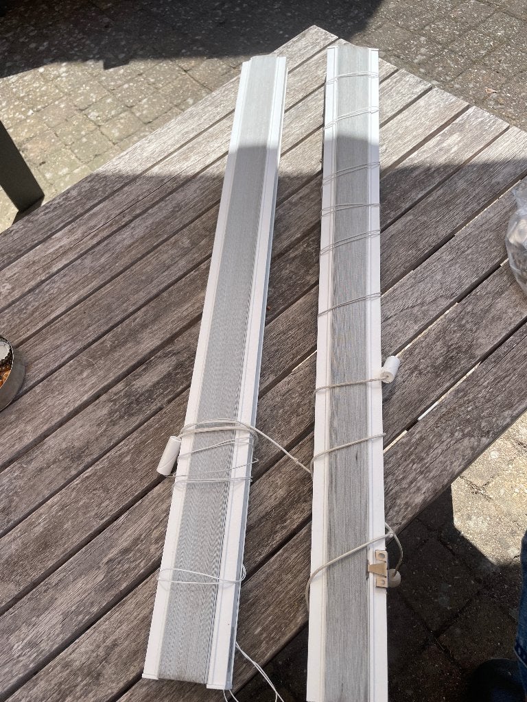 Plisse, Gebruikt, 125 cm, Wit, Ophalen of Verzenden