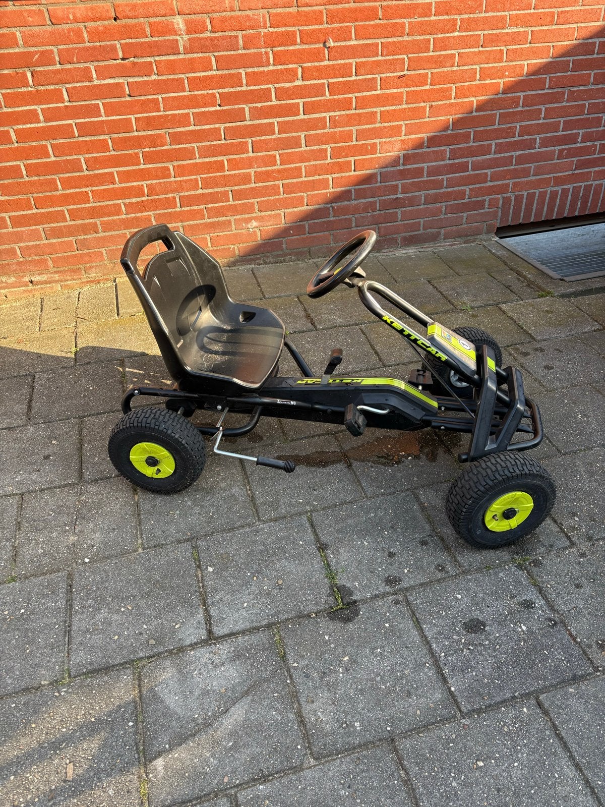 Kettcar skelter - Zwart/Geel, Ophalen, Gebruikt, Overige merken