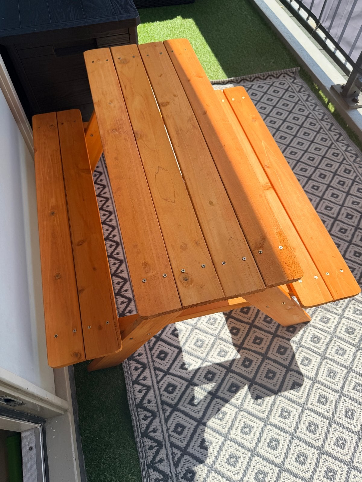 Houten picknicktafel voor kinderen, Zo goed als nieuw, Rechthoekig, Hout, Ophalen