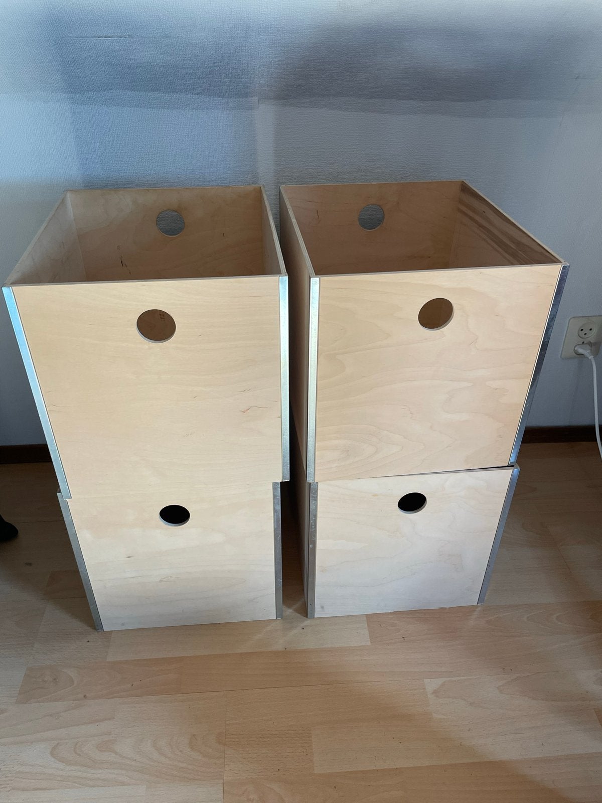 Berkenfineer bakken voor IKEA Kallax kast - PRÄNT, Ophalen, Hout, Gebruikt, Beige