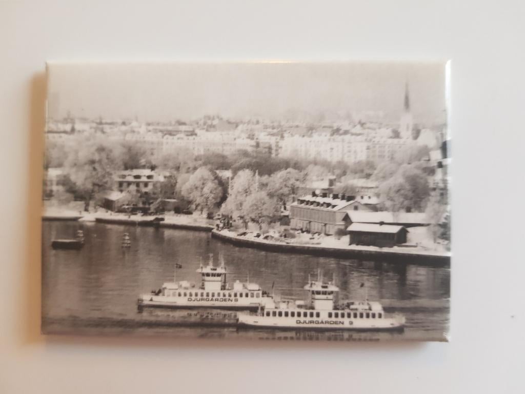 Koelkastmagneetje Stockholm scheepvaart ***zgan***, Ophalen of Verzenden, Zo goed als nieuw