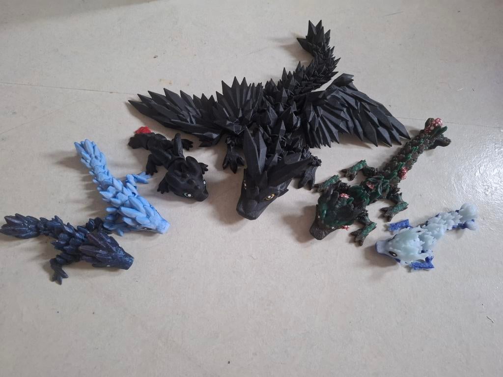 3d geprinte draakjes, Ophalen of Verzenden, Zo goed als nieuw, Fantasy