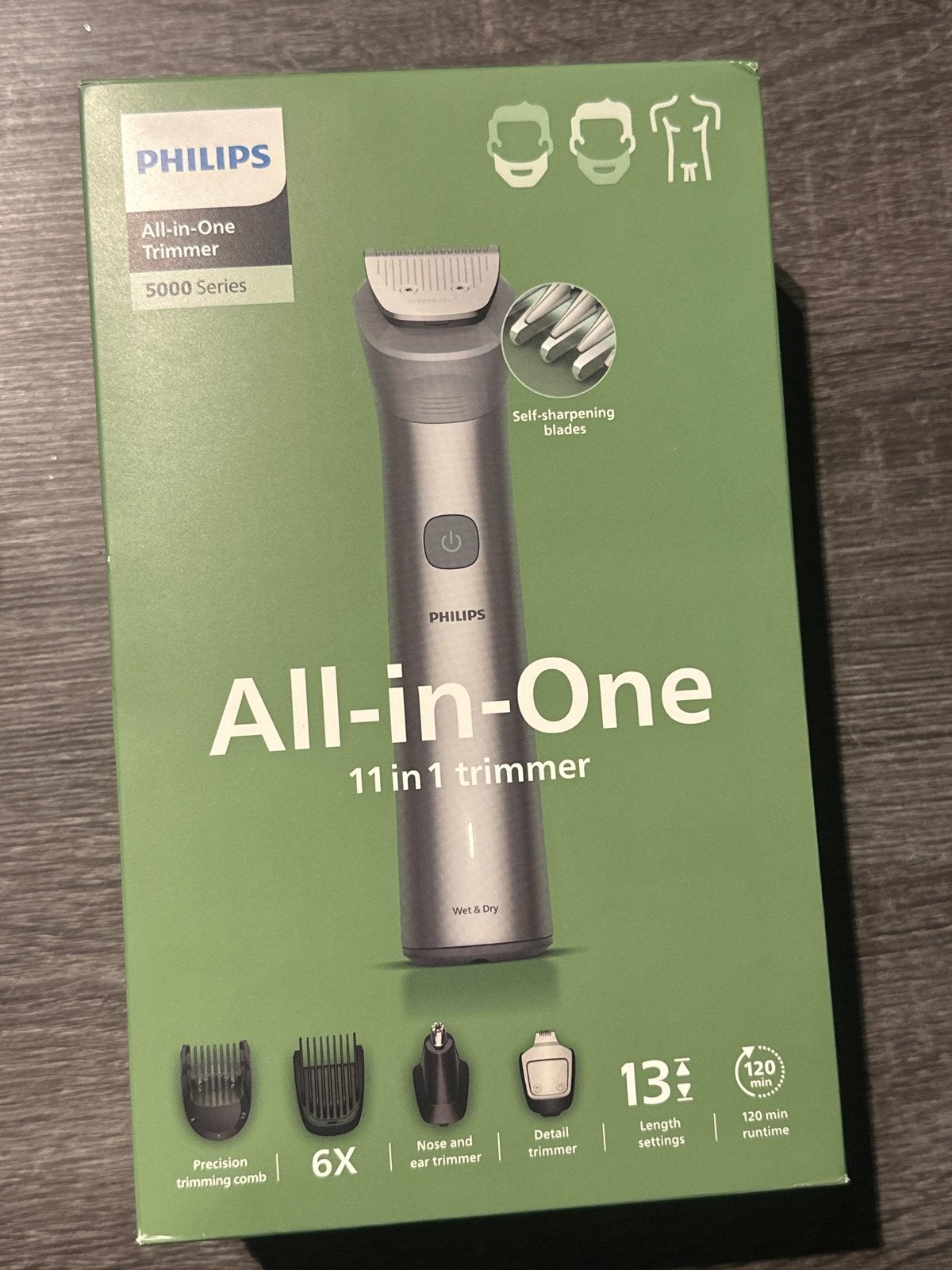 Philips All-in-One Trimmer 5000 Series - 11-in-1, Ophalen, Nieuw, Scheren en Epileren