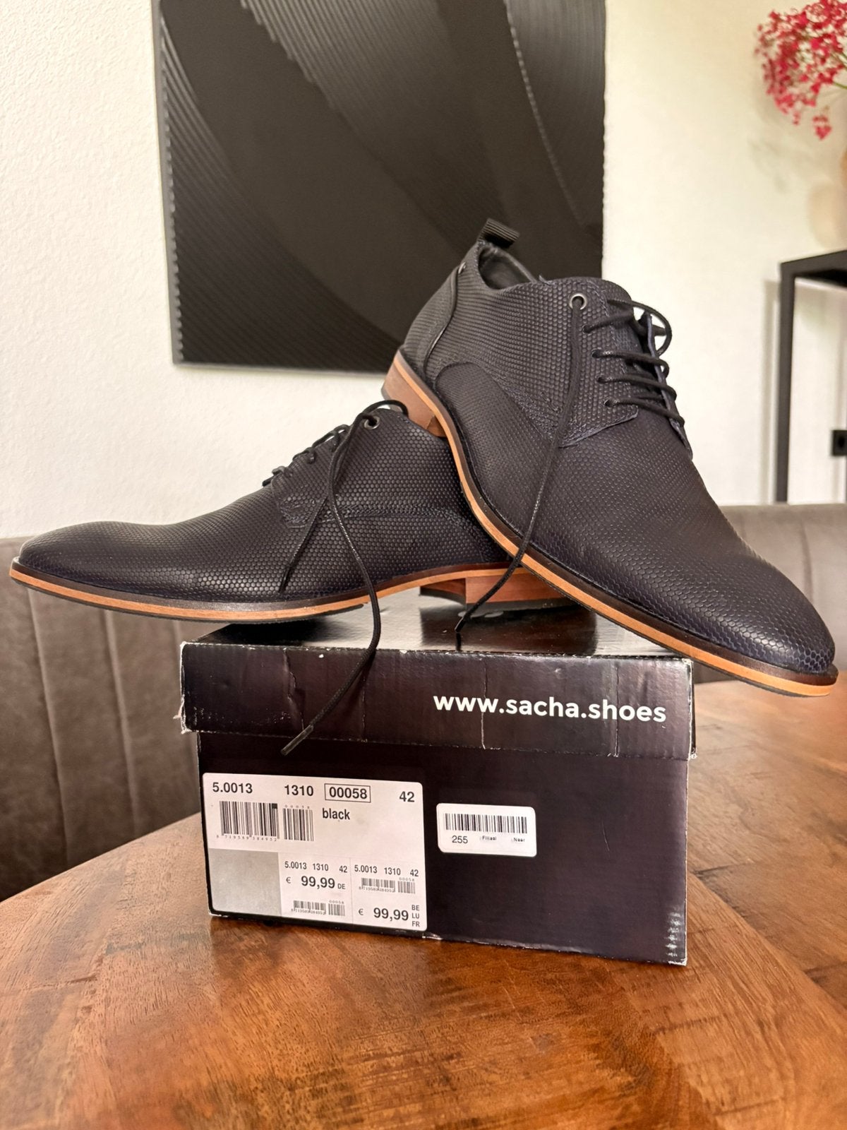 Nieuw in doos Sacha heren schoenen Maat 42 donkerblauw, Ophalen of Verzenden, Nieuw