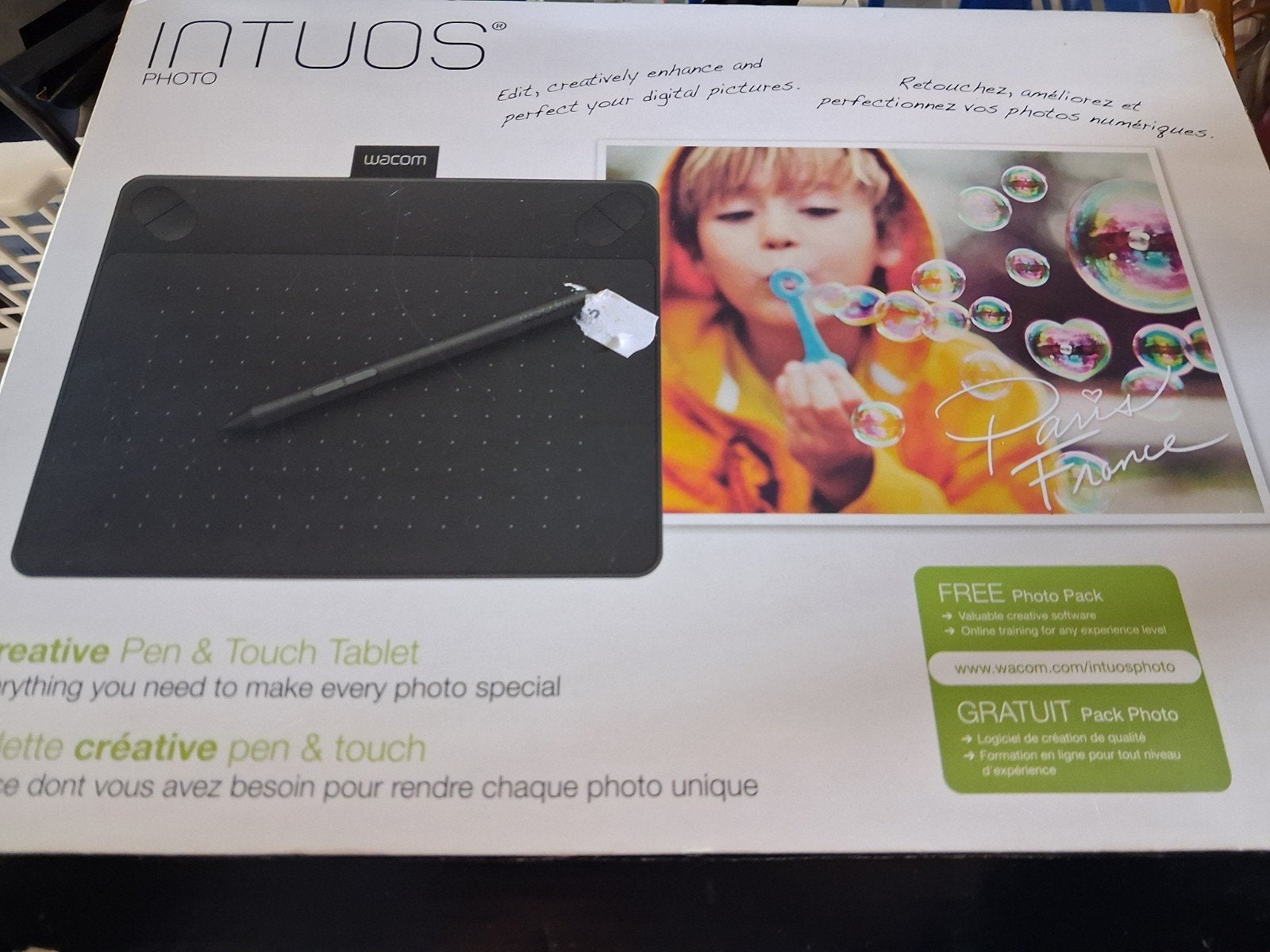 Wacom Intuos Photo Pen & Touch Tablet CTH-490, Computers en Software, Multi-touch, Nieuw, Ophalen of Verzenden, Wacom