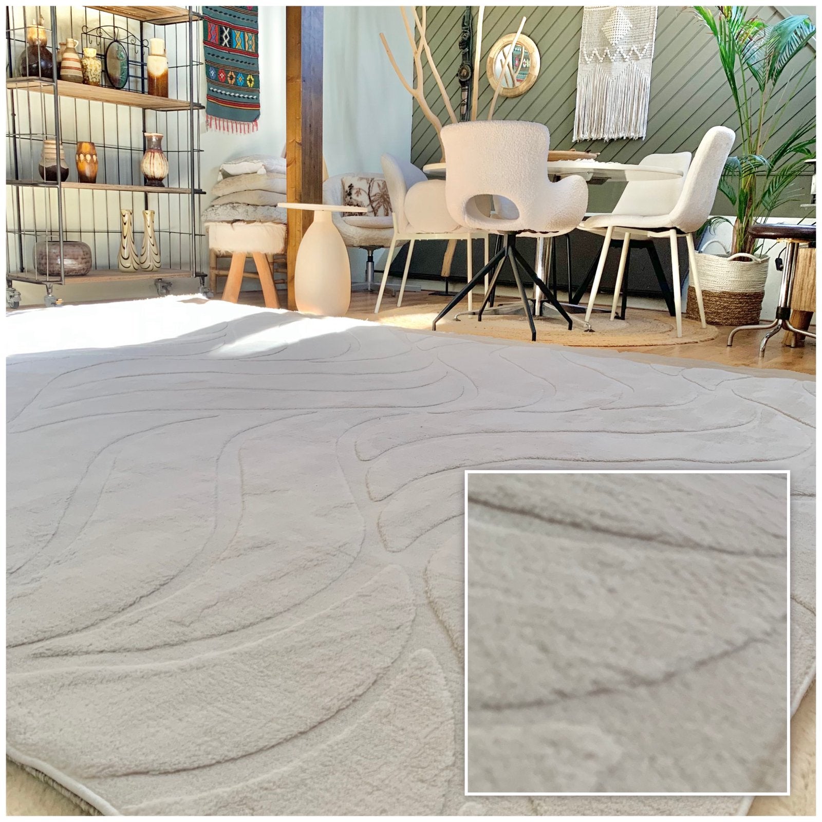 Creme de luxe - ultra soft xl vloerkleed - fotostudio, Ophalen, 200 cm of meer, Zo goed als nieuw, 200 cm of meer
