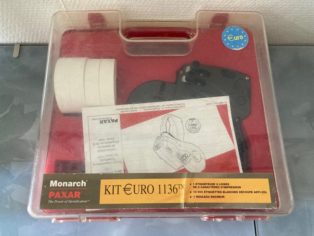 prijstang Monarch 1136 Labeler Starter Kit in koffer, Ophalen of Verzenden, Zo goed als nieuw