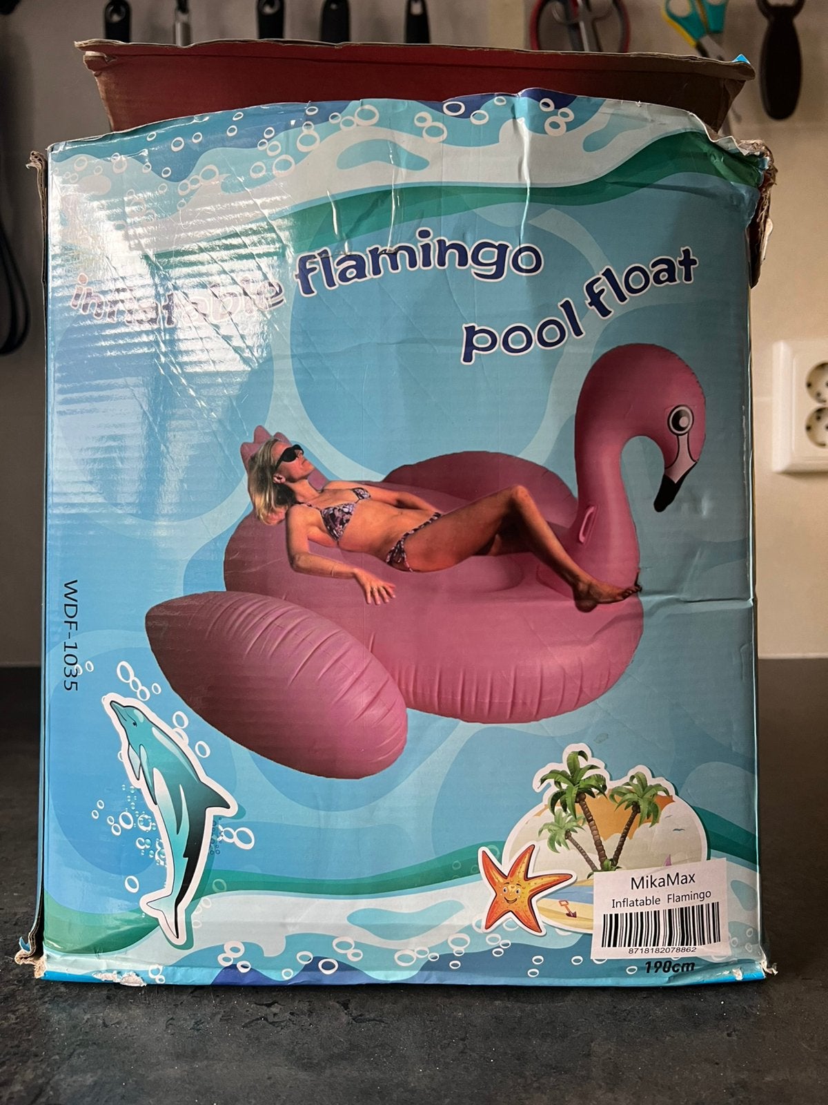 Opblaas flamingo, Ophalen, Zo goed als nieuw