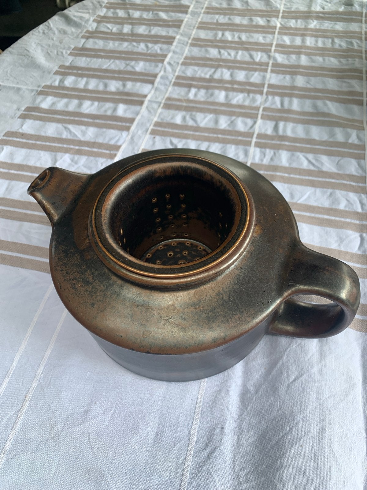 Gezocht: deksel Arabia Ruska theepot, Arabia, Keramiek, Vintage, Ophalen of Verzenden