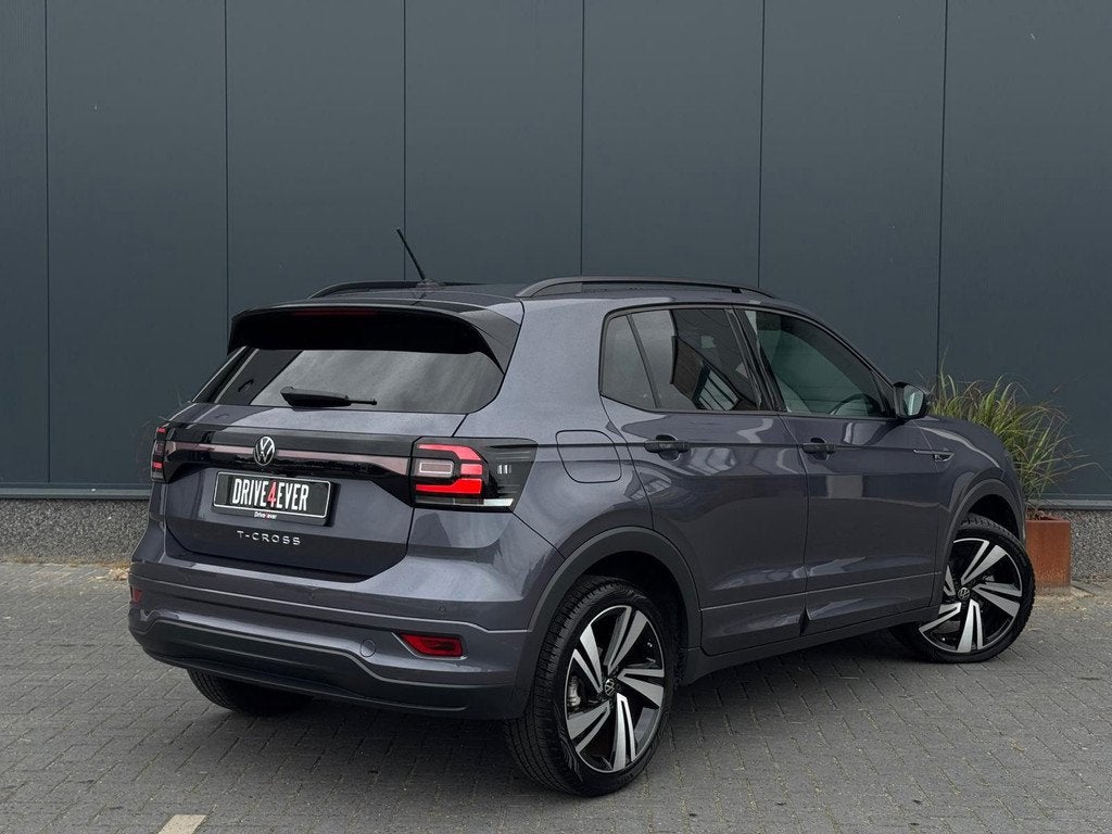 Volkswagen T-Cross 1.0 TSI 3x R-Line DSG | NAVI | LED | CAME, Auto's, Volkswagen, T-Cross, Gebruikt, Met garantie (alle), Leder en Stof