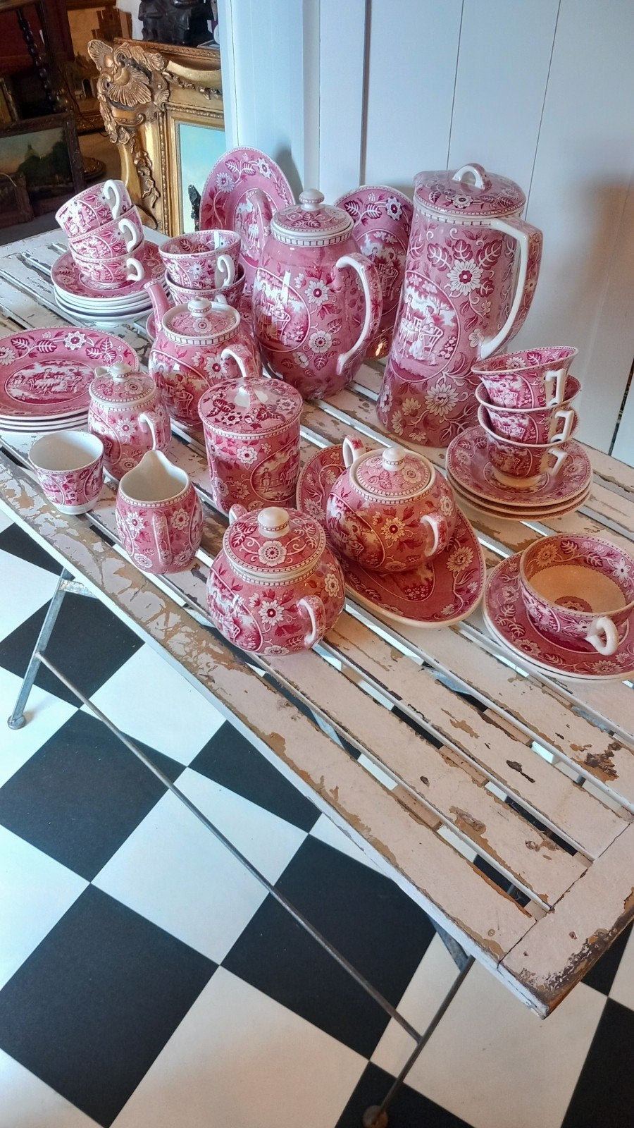 Compleet theeservies Societé Céramique Maastricht, Ophalen of Verzenden