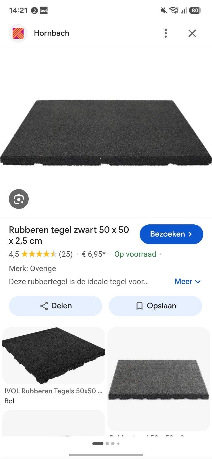 gratis rubbere tegels gezocht, Ophalen