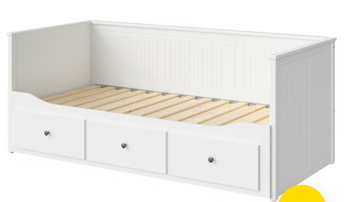 IKEA HEMNES BED WIT 200x80, Ophalen, Eenpersoons, Wit, 80 cm