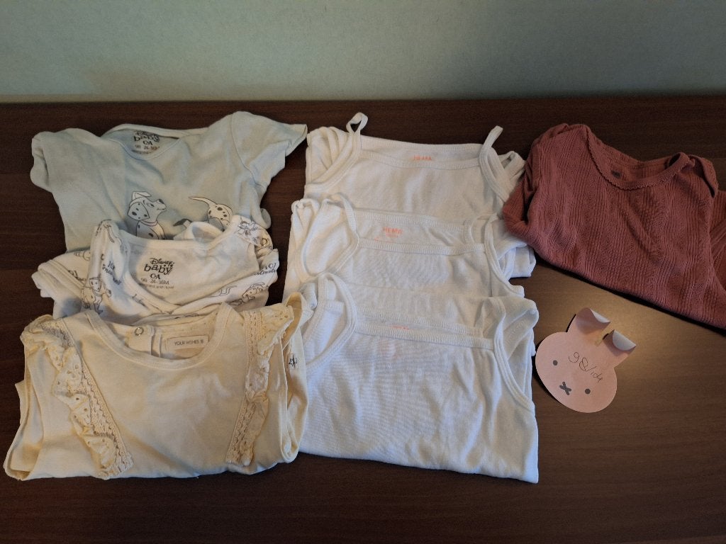 7 rompers - korte mouwen en mouwloos - maat 98/104, Kinderen en Baby's, Kinderkleding | Maat 98, Nacht- of Onderkleding, Ophalen of Verzenden