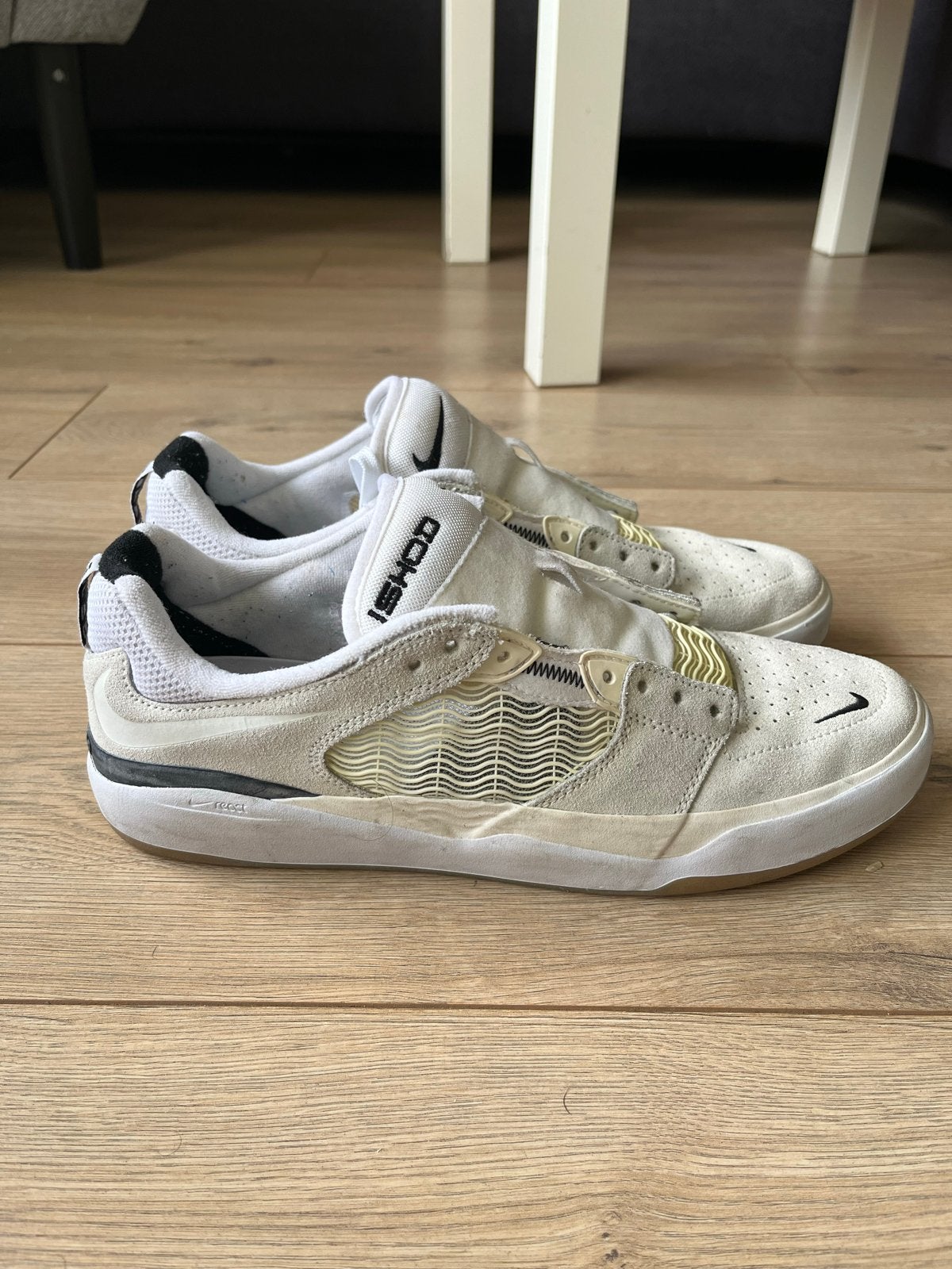 Nike SB Ishod Wair Skate Schoenen - Maat 44, Ophalen of Verzenden, Gedragen, Wit, Sneakers of Gympen