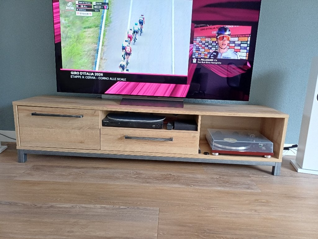 TV meubel, Ophalen, Gebruikt, 150 tot 200 cm, Minder dan 100 cm