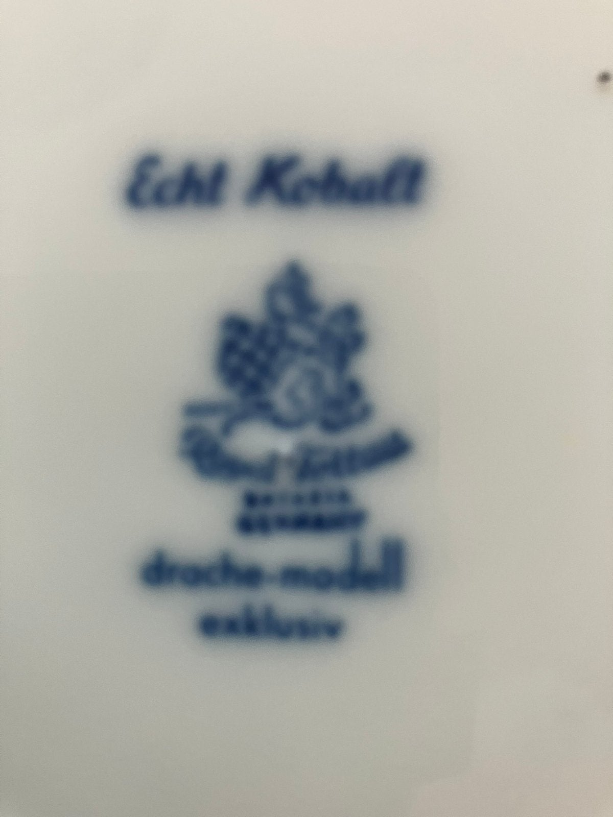 Servies echt kobalt drache model, Ophalen, Overige merken, Zo goed als nieuw, Overige stijlen
