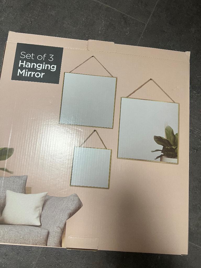 Spiegels, Huis en Inrichting, Woonaccessoires | Spiegels, Ophalen, Minder dan 50 cm, Vierkant, Nieuw