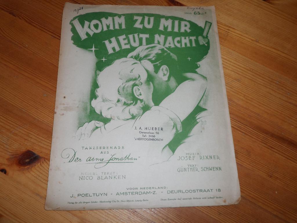 Komm zu mir heut nacht - josef rixner, Zang, Gebruikt, Ophalen of Verzenden, Artiest of Componist