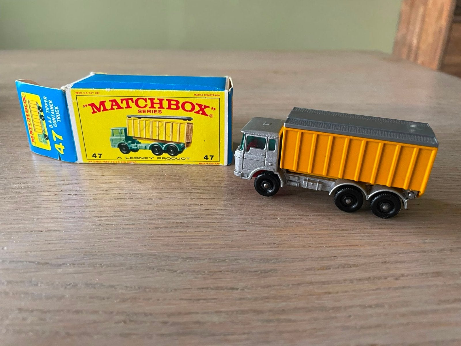 matchbox nr 47- daf truck- in doosje, Ophalen of Verzenden, Bus of Vrachtwagen, Matchbox