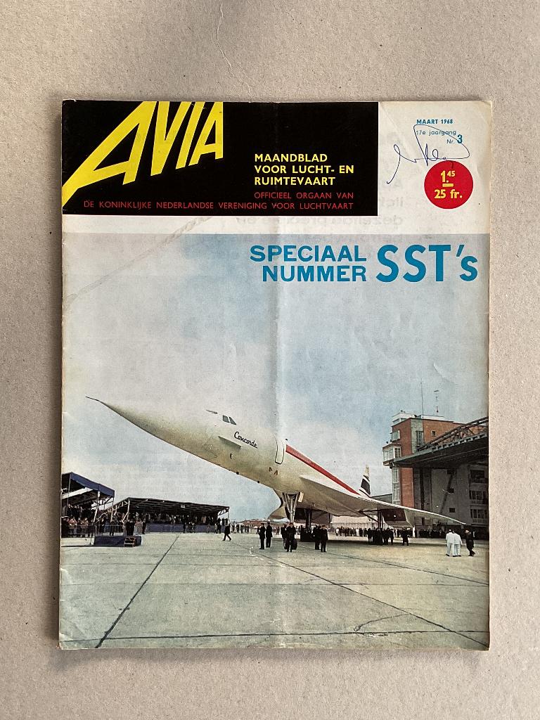 Avia maandblad (9x) voor lucht- en ruimtevaart 1968 - 1969, Ophalen of Verzenden, Gebruikt, Boek of Tijdschrift