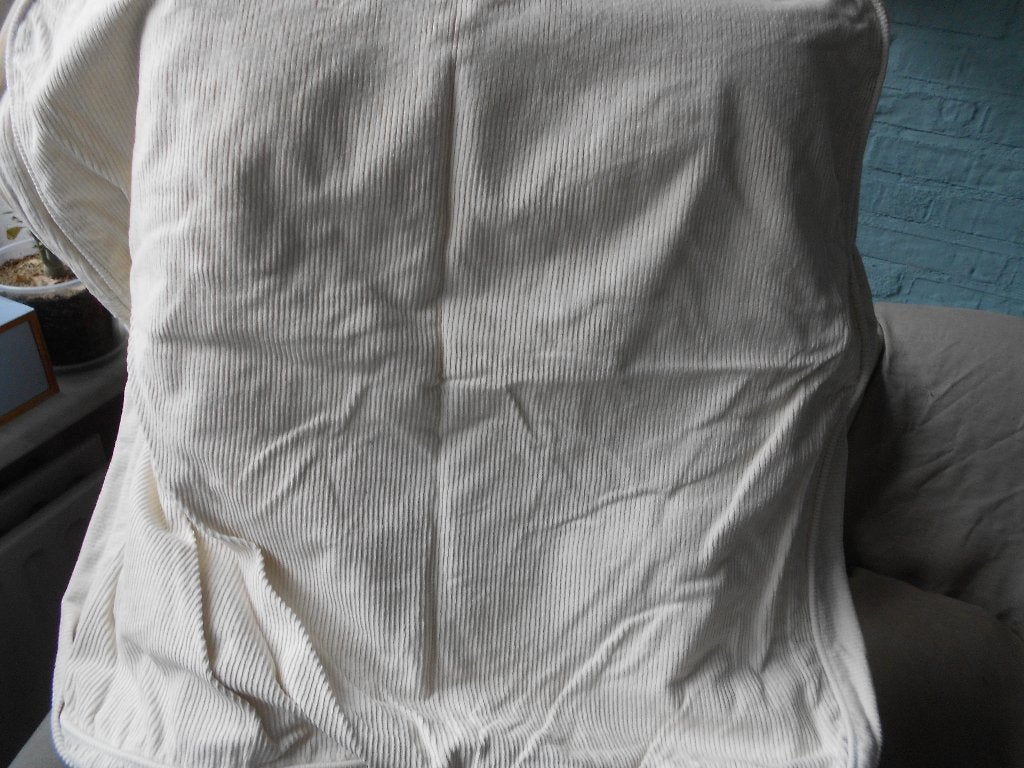 ekorp hoes beige rib voor een 2-zits bank, Ophalen, Gebruikt