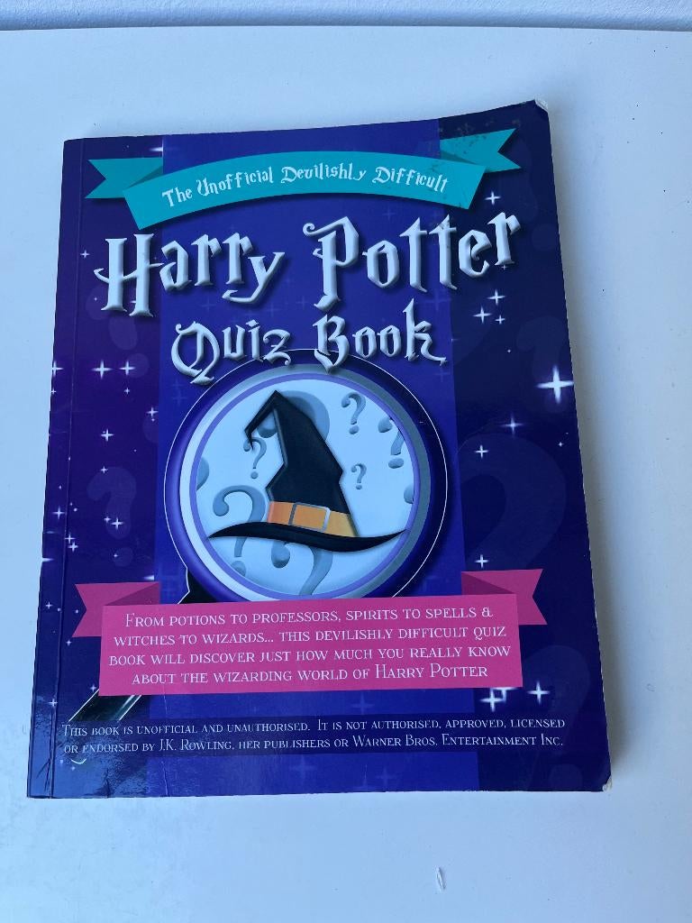 The Unofficial Devilishly Difficult Harry Potter Quiz Book, Verzamelen, Ophalen of Verzenden, Spel
