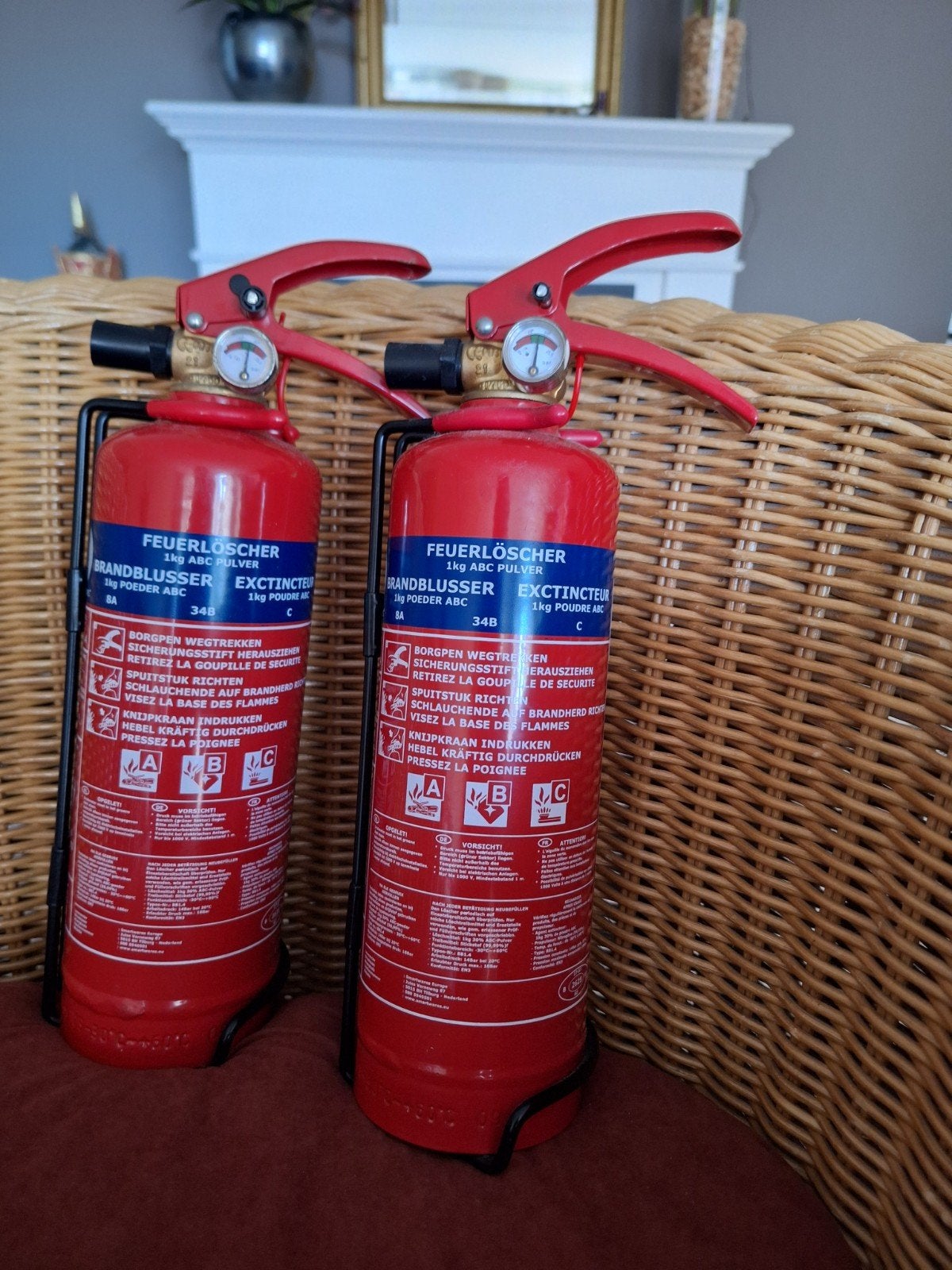 Poederblusser 1kg, Huis en Inrichting, Ophalen, Zo goed als nieuw, Brandblusser