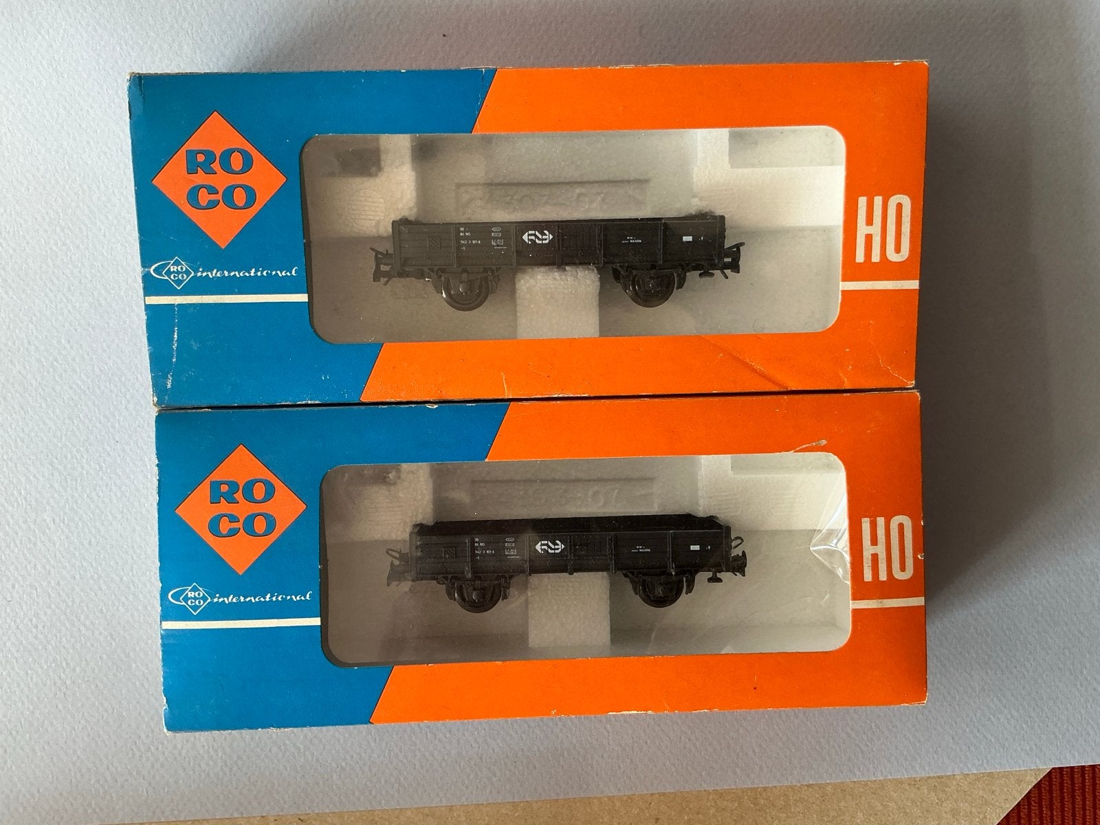 Lot Roco H0 Wagons: NS Plat 2x) , Shell Tank, Postwagen, Gelijkstroom, Wagon, Ophalen of Verzenden, Roco