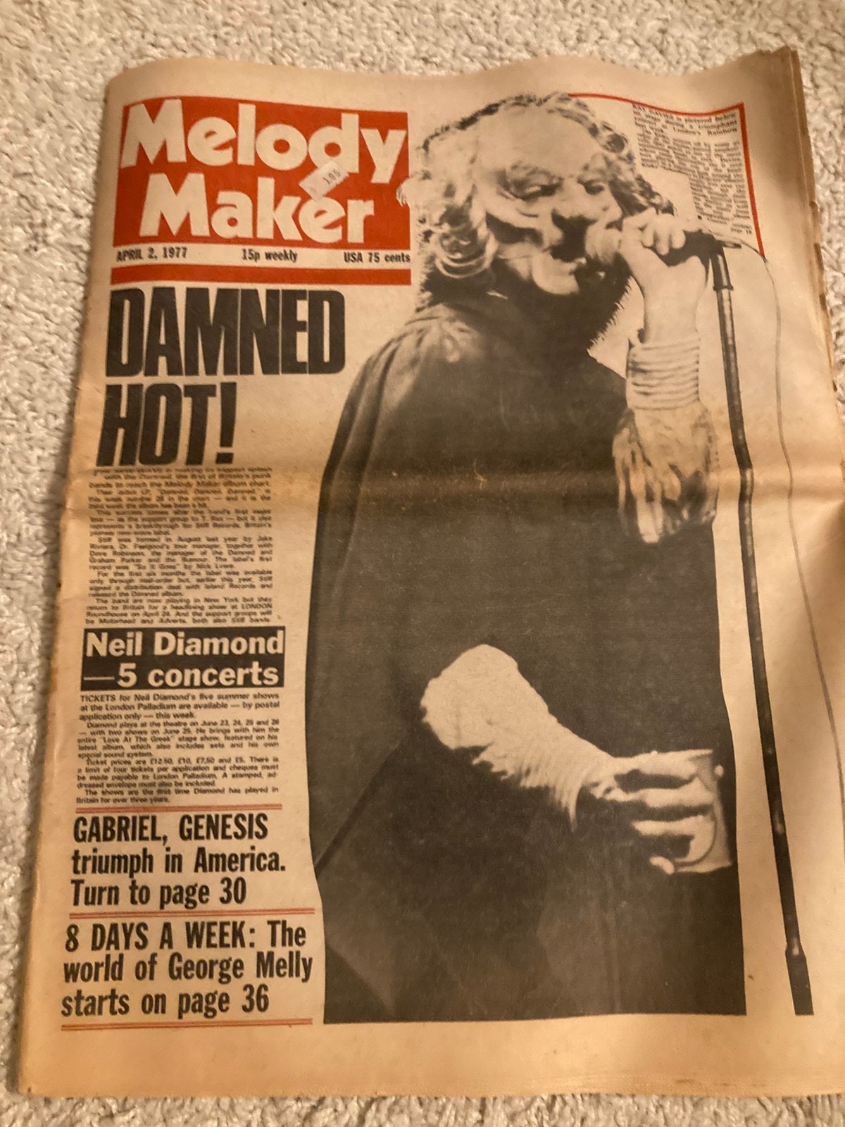 MELODY MAKER 1977 KINKS Horslips ELO Michael Chapman, Ophalen of Verzenden, Muziek, Film of Tv