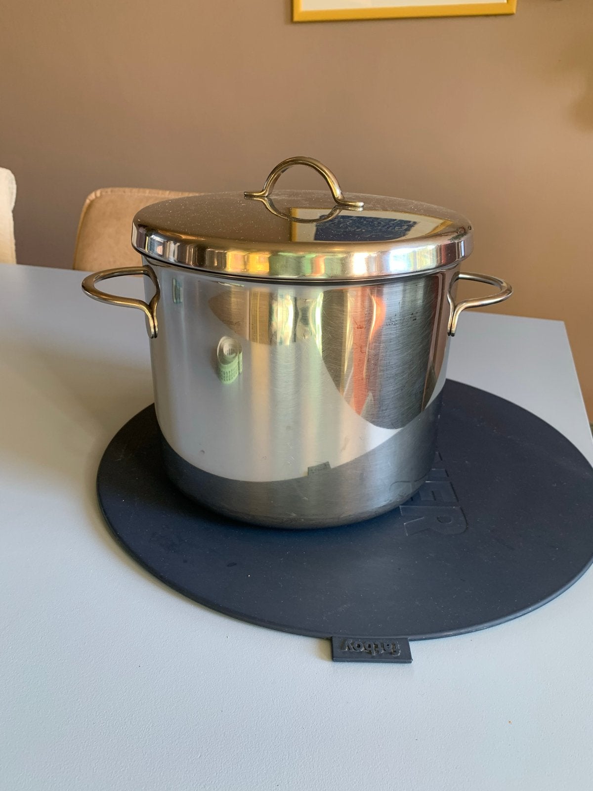 Sigg Zwitserland RVS Kookpan met Deksel - 20 cm, Huis en Inrichting, Keuken | Potten en Pannen, Gebruikt, Met deksel, Ophalen of Verzenden