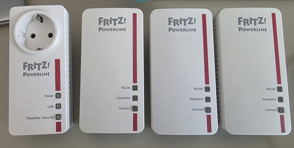 Fritz Powerline 1220E + 3x 1260E, Computers en Software, Powerlines, Ophalen of Verzenden, Zo goed als nieuw, Fritz!