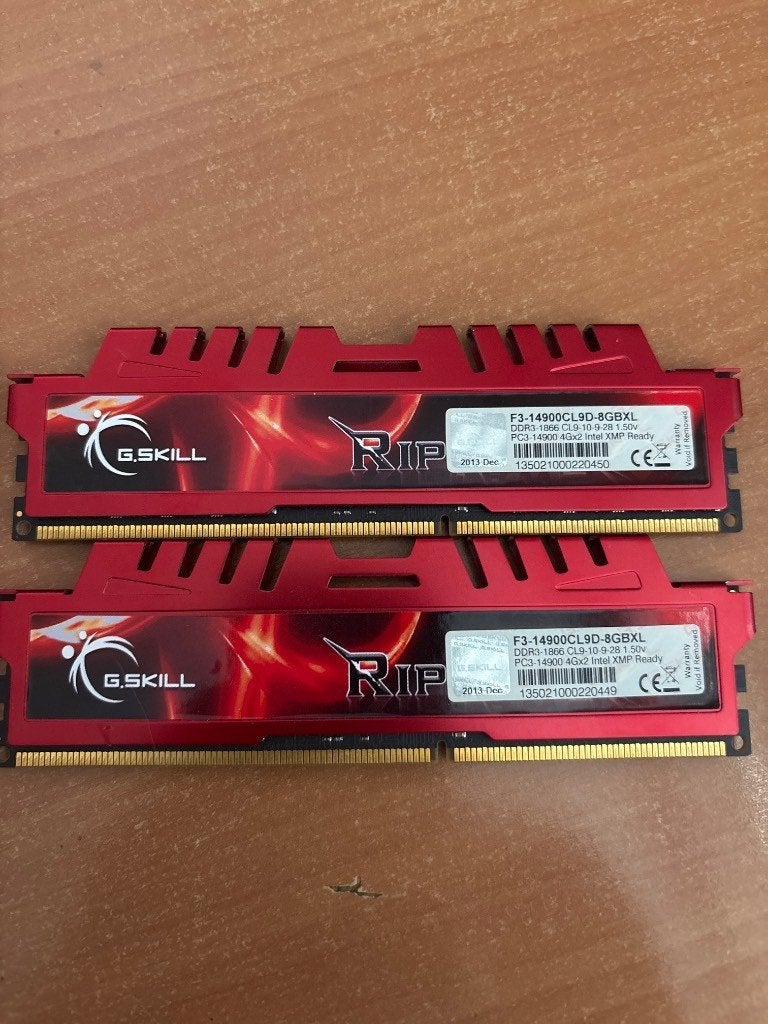 8GB G.Skill Ripjaws X DDR3-1866 CL9 (2x 4GB Kit) – High-End, Computers en Software, RAM geheugen, Gebruikt, Verzenden, 8 GB, DDR3