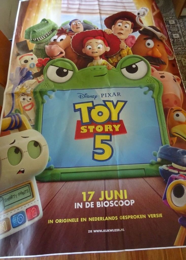 Toy story 5 film poster., Verzamelen, Posters, Ophalen, Deurposter of groter, Film en Tv, Rechthoekig Staand