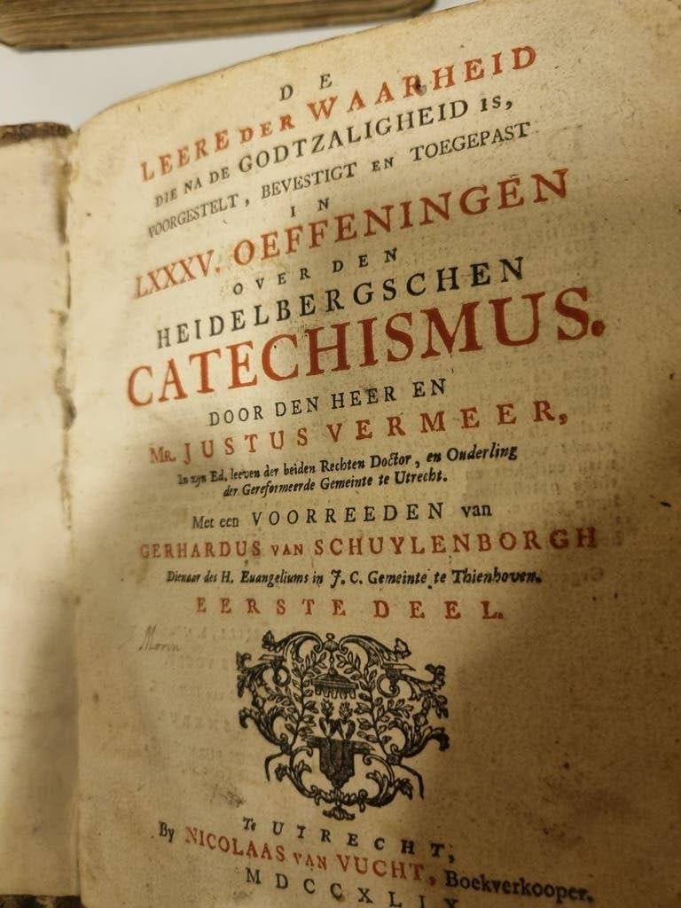 Justus Vermeer. Heidelbergschen Catechismus. 2 delen., Ophalen of Verzenden, Gelezen, Christendom | Protestants