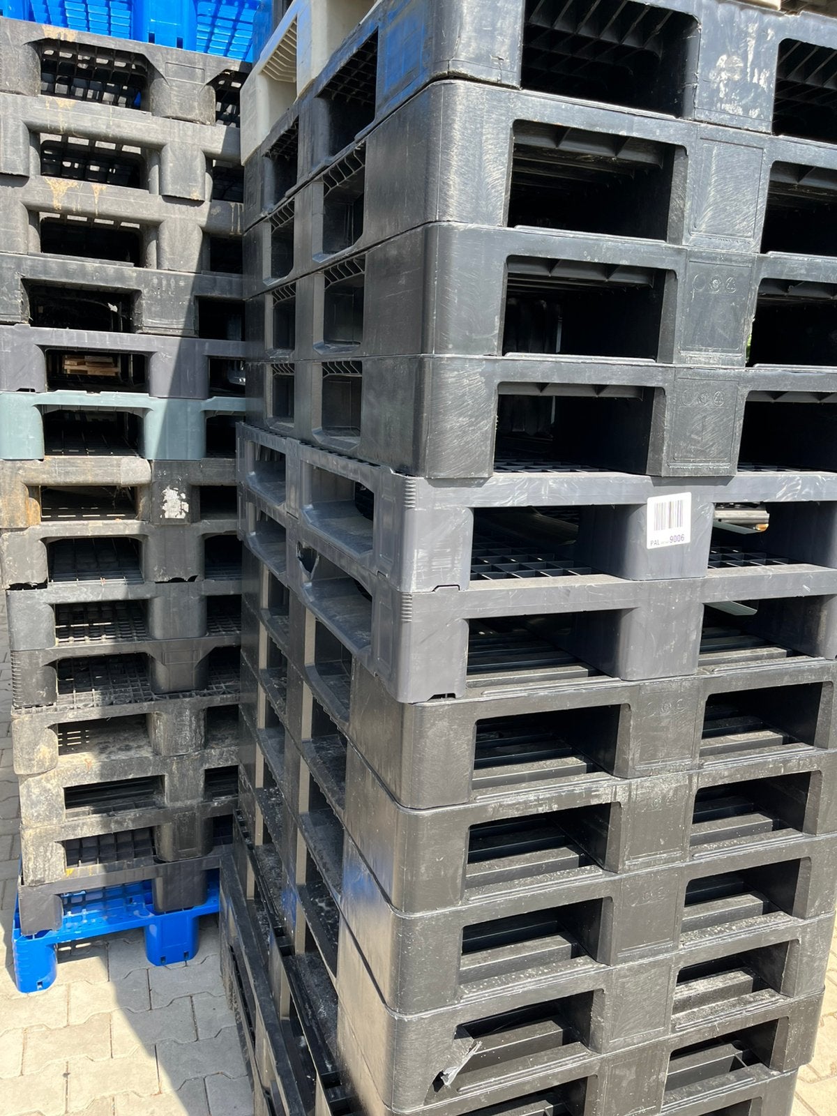 Te koop partij kunststof kunstof plastic pallets euroformaat, Ophalen of Verzenden, Zo goed als nieuw, Kunststof