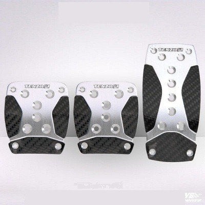 Tenzo-R Racing Sport Pedalen set Zilver/Carbon look, Ophalen of Verzenden