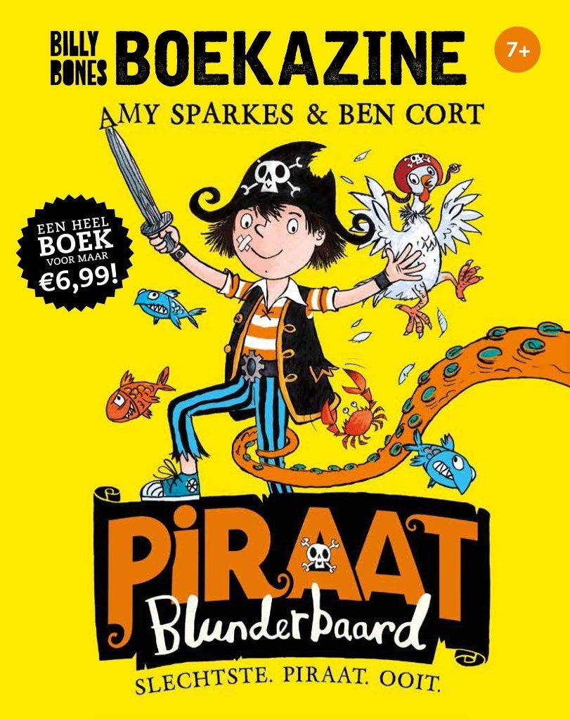 Billy Bones Boekazine-Piraat Blunderbaard - Slechtste Piraat, Boeken, Ophalen of Verzenden, Zo goed als nieuw, Fictie algemeen