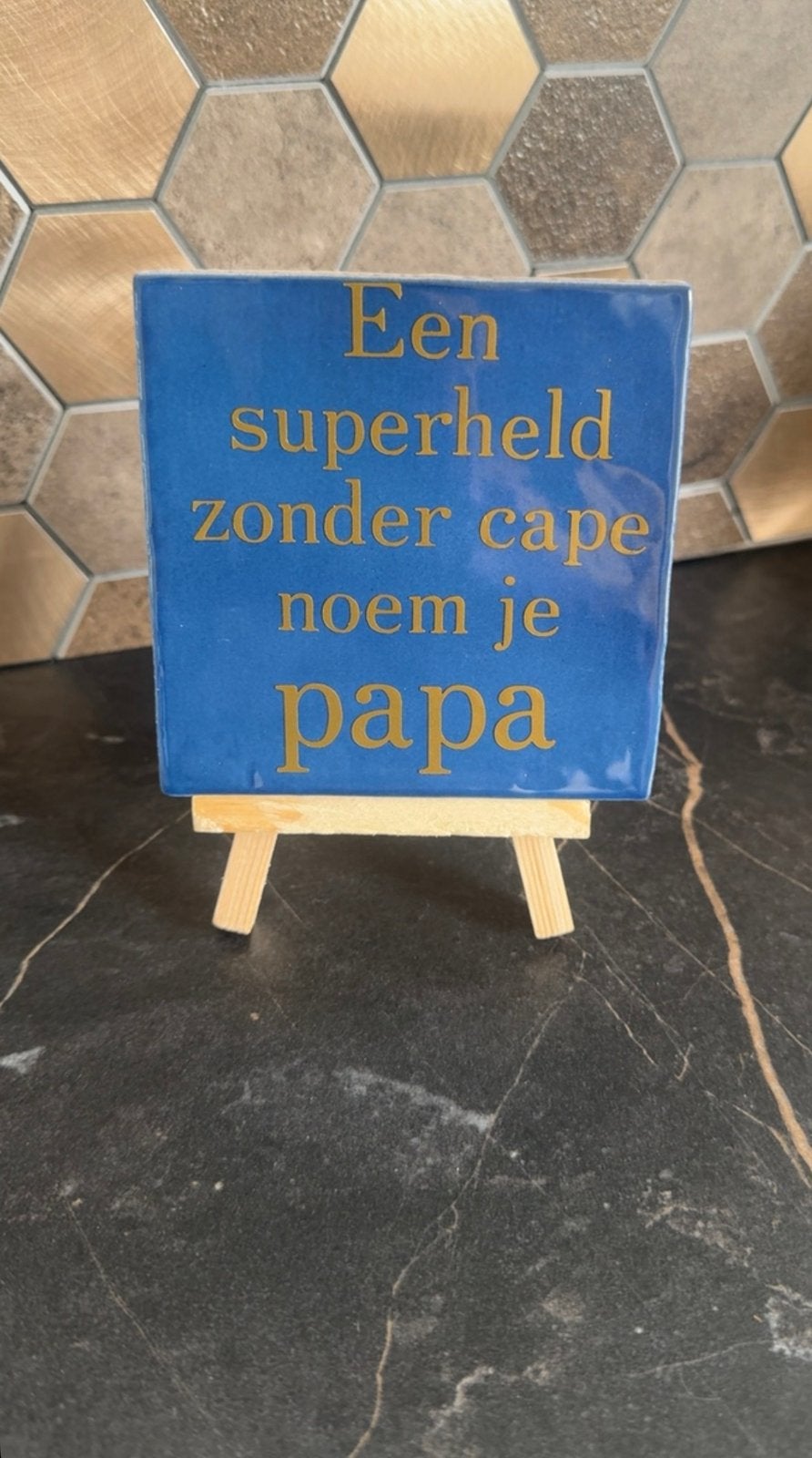 Vaderdag tegeltjes, Ophalen of Verzenden, Nieuw, Meerkleurig, Steen/keramiek